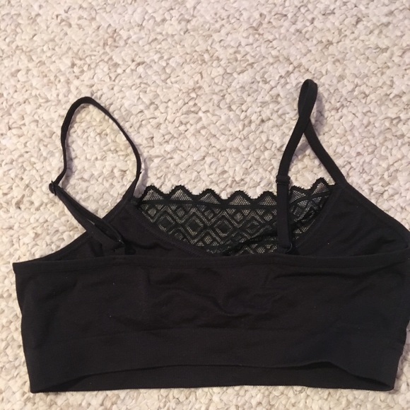 Girls Black Lace Bra - Picture 2 of 5